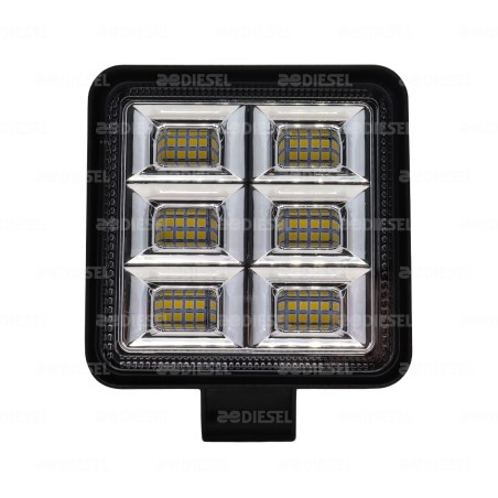 FARO 12/24V LED BLANCO CUADRADO 48 LED 6C