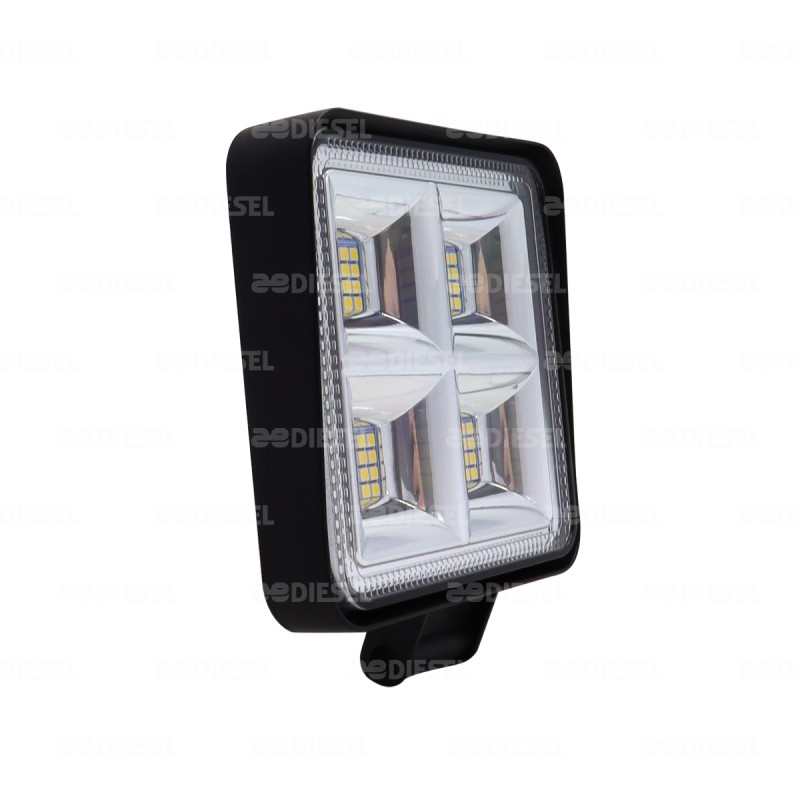 FARO 12/24V LED BLANCO CUADRADO 48 LED 4C