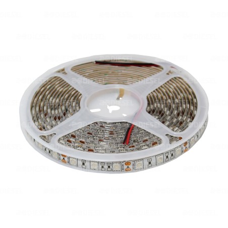 TIRA LED AZUL 12V 5050 EXTERIOR ROLLO 5m