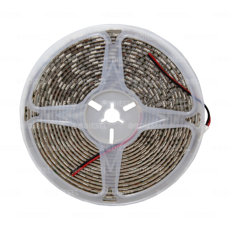 TIRA LED AZUL 12V 5050 EXTERIOR ROLLO 5m
