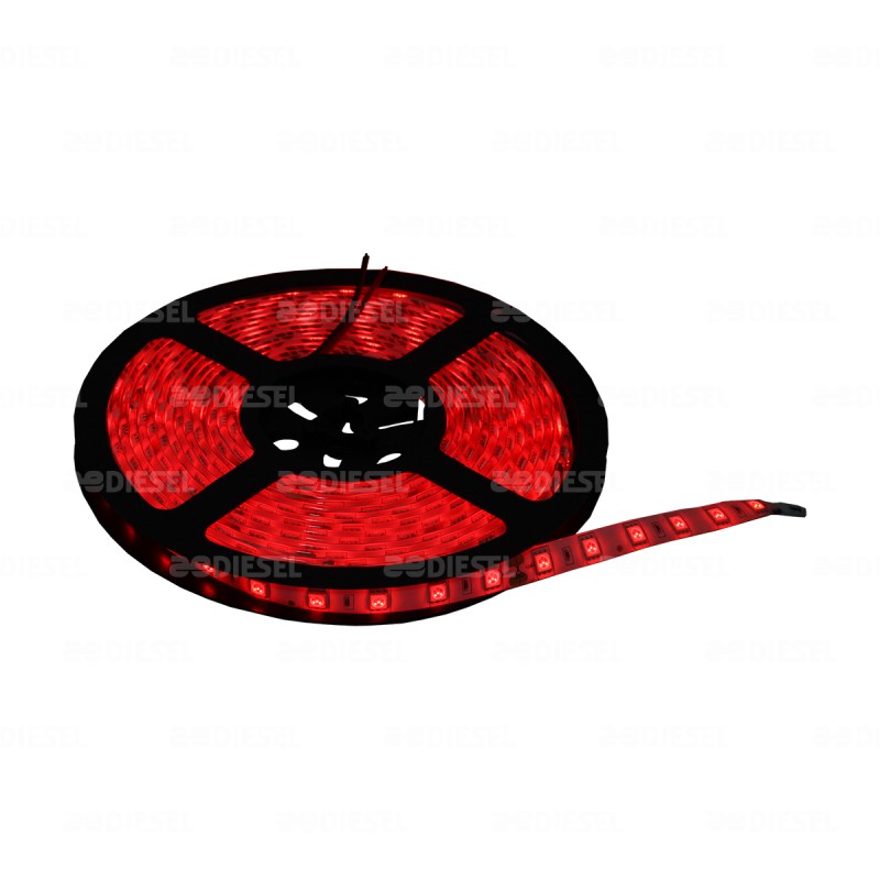 TIRA 24V LED ROJO 5050 EXT X ROLLO