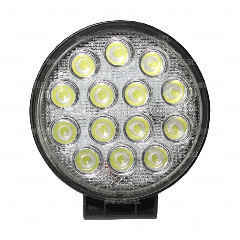 FARO 12V/24V 14 LEDS 110mm BLANCO ANCHO 1PZ