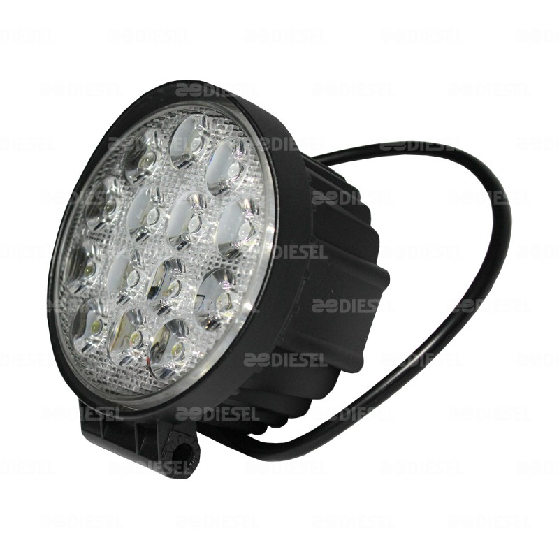FARO 12V/24V 14 LEDS 110mm BLANCO ANCHO 1PZ