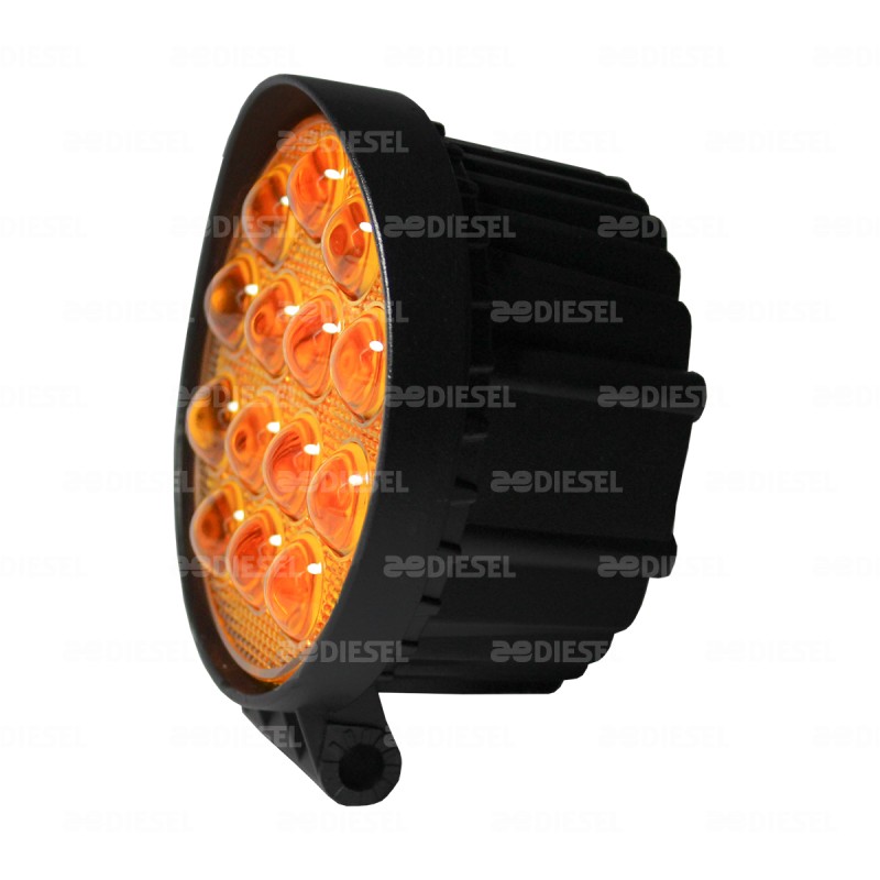 FARO 12V/24V 14 LEDS 110mm ÁMBAR ANCHO 1PZ
