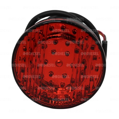 PLAFÓN 12V 38LED ROJO 2 FUNCIONES 103MM
