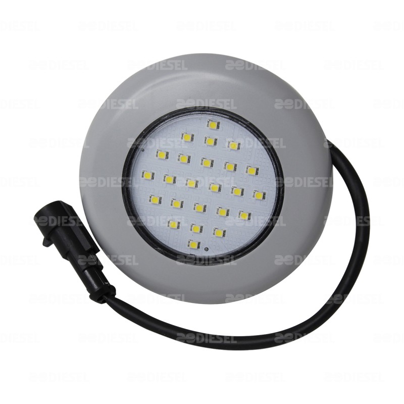 LÁMPARA 24V 24LED 100mm LUZ INTERIOR BLANCO