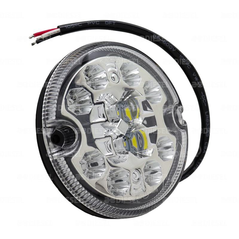 PLAFÓN 12V/24V 95MM ROJO REVERSA 2 FUNCIONES