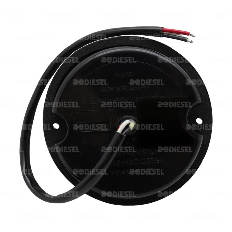 PLAFÓN 12V/24V 95MM ROJO REVERSA 2 FUNCIONES