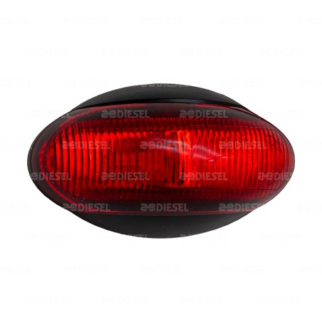 PLAFÓN 12V/24V ROJO P/EXTERIOR