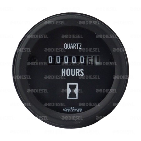 HOROMETRO ANALOGO 12/24V 52MM