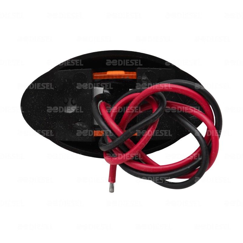 PLAFÓN 12V/24V ÁMBAR P/EXTERIOR