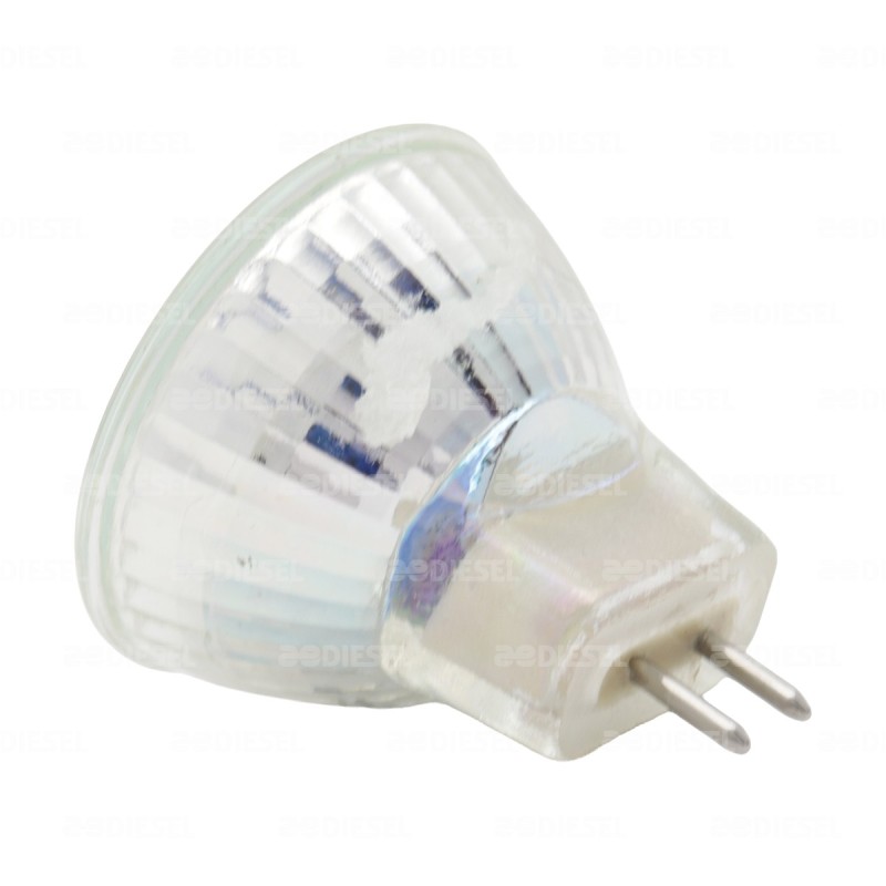 FOCO MR11 24V 12 LED AZUL CHINA