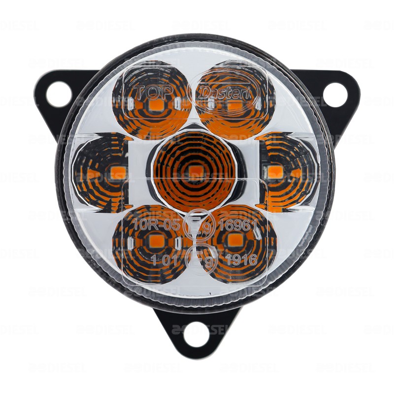 PLAFÓN 12/24V 55MM ÁMBAR MICA CRISTAL AYCO