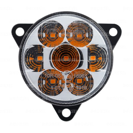 PLAFÓN 12/24V 55MM ÁMBAR MICA CRISTAL AYCO