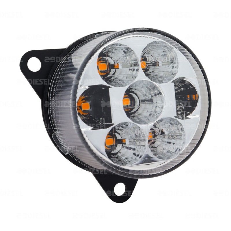 PLAFÓN 12/24V 55MM ÁMBAR MICA CRISTAL AYCO
