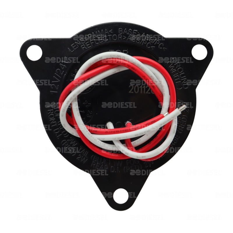 PLAFÓN 12/24V 55MM ÁMBAR MICA CRISTAL AYCO