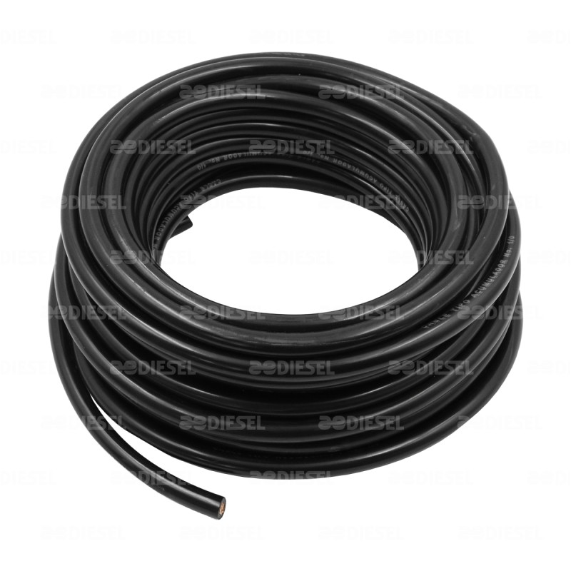 CABLE #1 CERO NEGRO PLASTICO ROLLO 10MTS