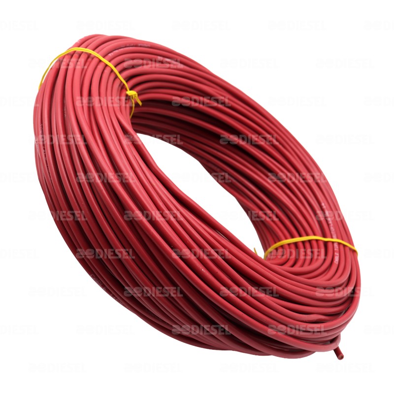 CABLE #14 PLASTICO ROLLO 50MTS ROJO