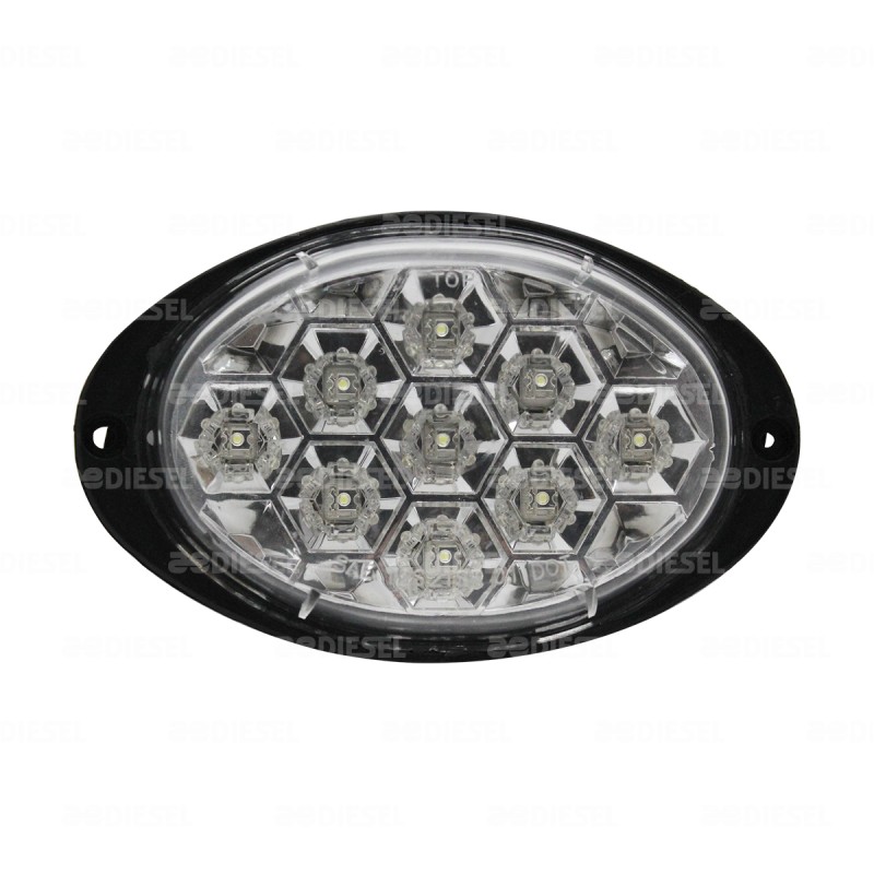 PLAFÓN 12V 9LED CRISTAL OVALADO AYCO