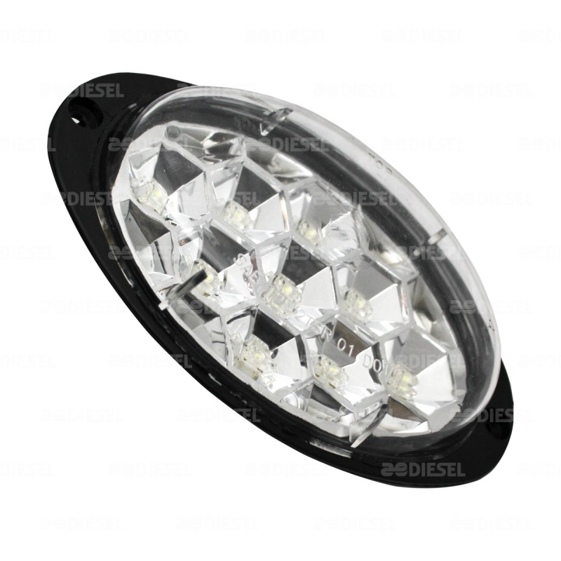 PLAFÓN 12V 9LED CRISTAL OVALADO AYCO