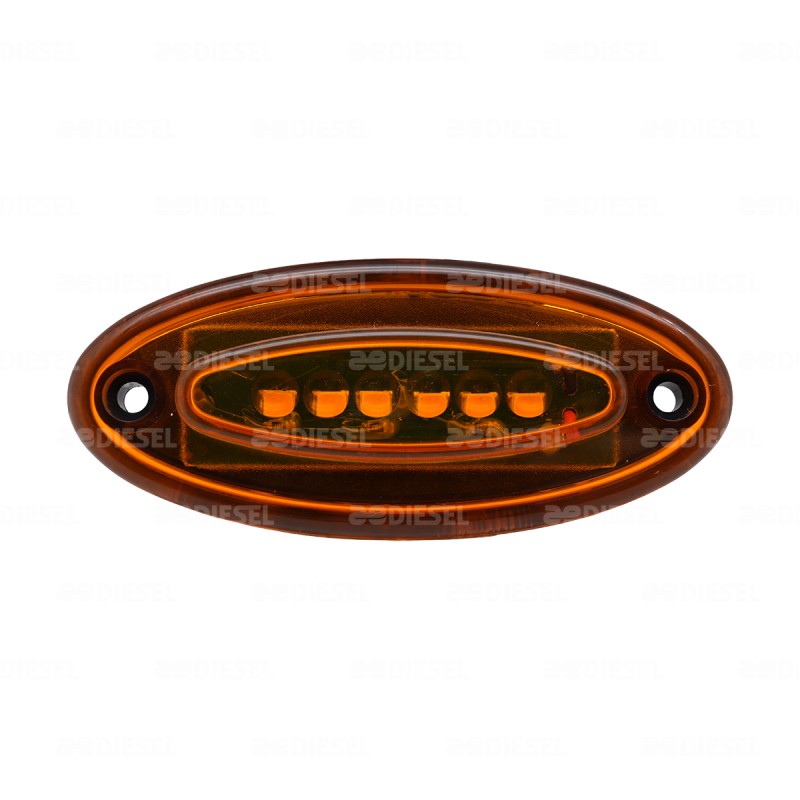 PLAFÓN 24V 6 LEDS ÁMBAR IRIZAR