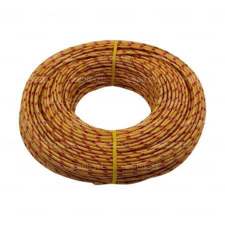 CABLE #18 LAQUEADO ROLLO 100MTS AMARILLO