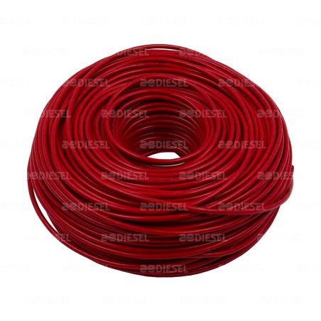 CABLE #10 PLASTICO 100MT ROJO