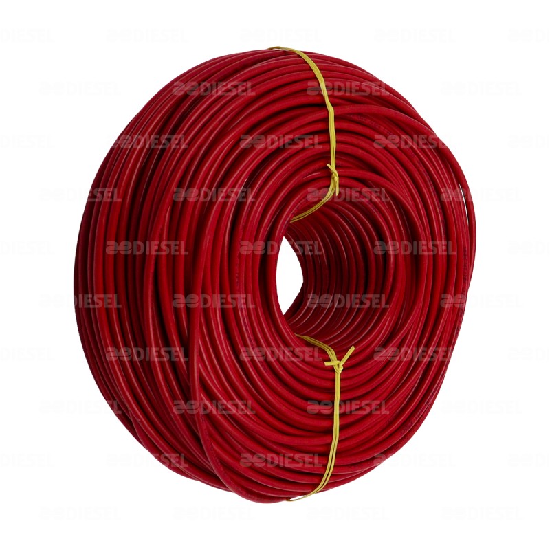 CABLE #10 PLASTICO 100MT ROJO