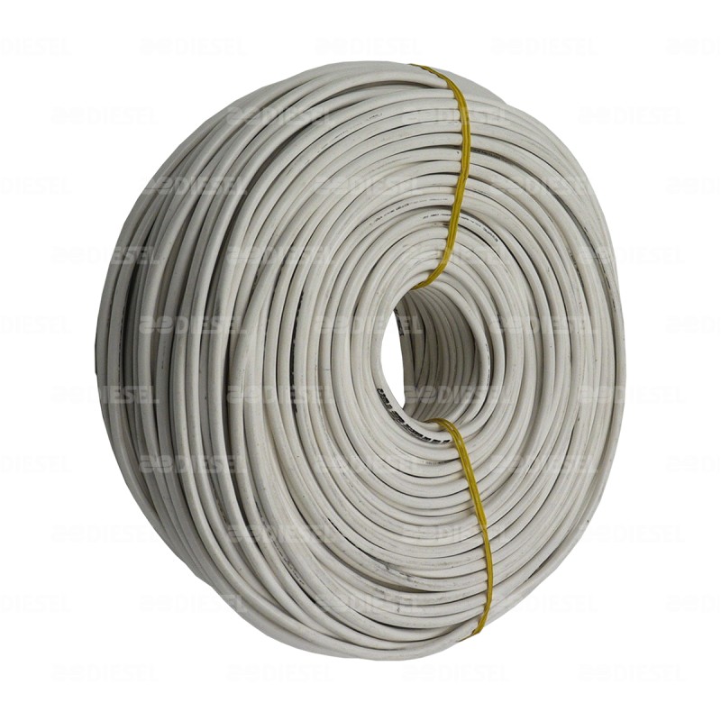 CABLE #10 PLASTICO 100MT BLANCO
