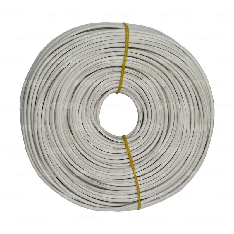 CABLE #10 PLASTICO 100MT BLANCO