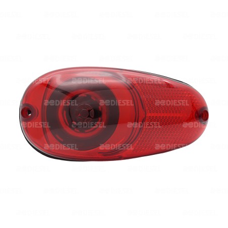 PLAFÓN LATERAL ROJO MP115 2 POLOS