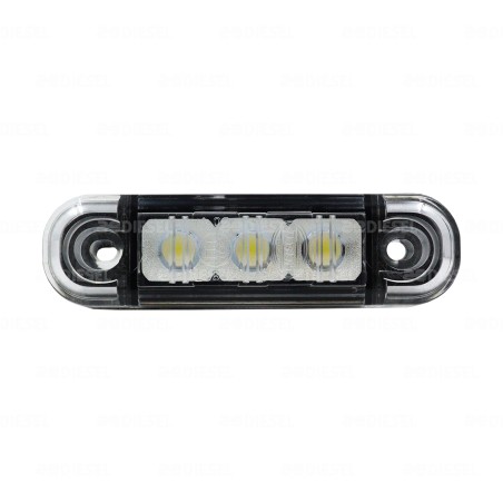 PLAFON 12/24V LED AMBAR DIRECCIONAL MICA BLANCA DINA/ AYCO ZAFIRO GT