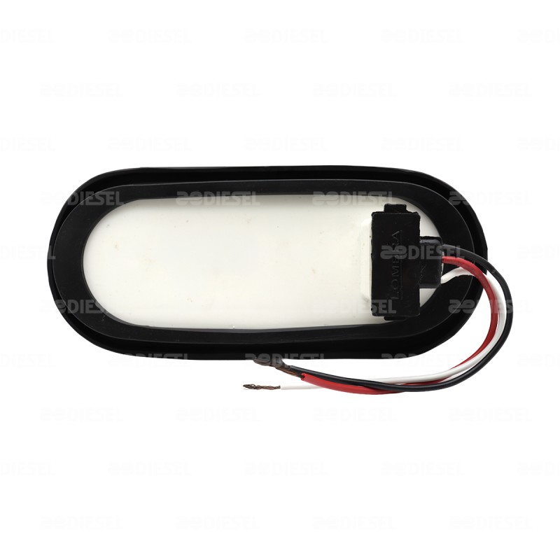 PLAFÓN 12/24V 10 LED ROJO OVALADO ALTA-BAJA