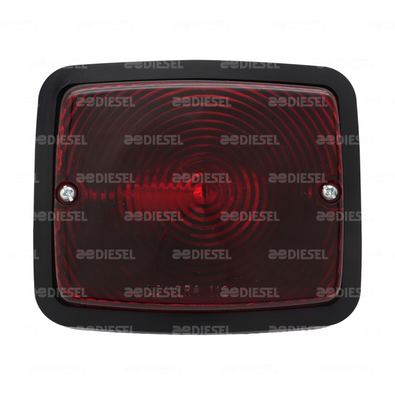 PLAFÓN ROJO PAMBAZO BISEL NEGRO
