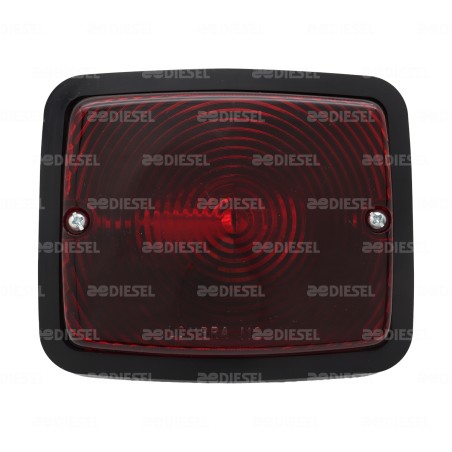 PLAFÓN ROJO PAMBAZO BISEL NEGRO