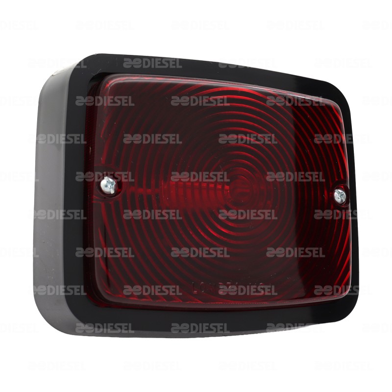PLAFÓN ROJO PAMBAZO BISEL NEGRO