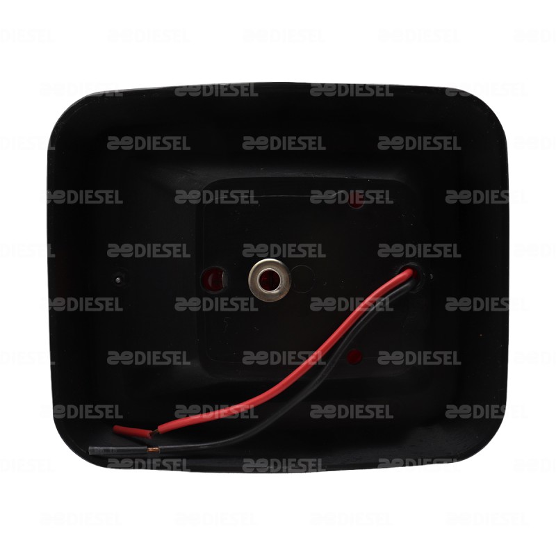 PLAFÓN ROJO PAMBAZO BISEL NEGRO