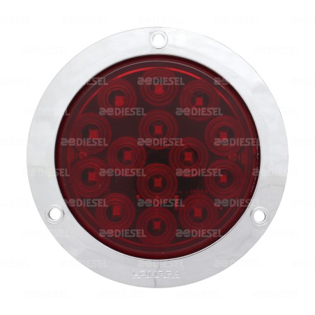 PLAFÓN 12V 14LED ROJO BRIDA FIJO B/ABS