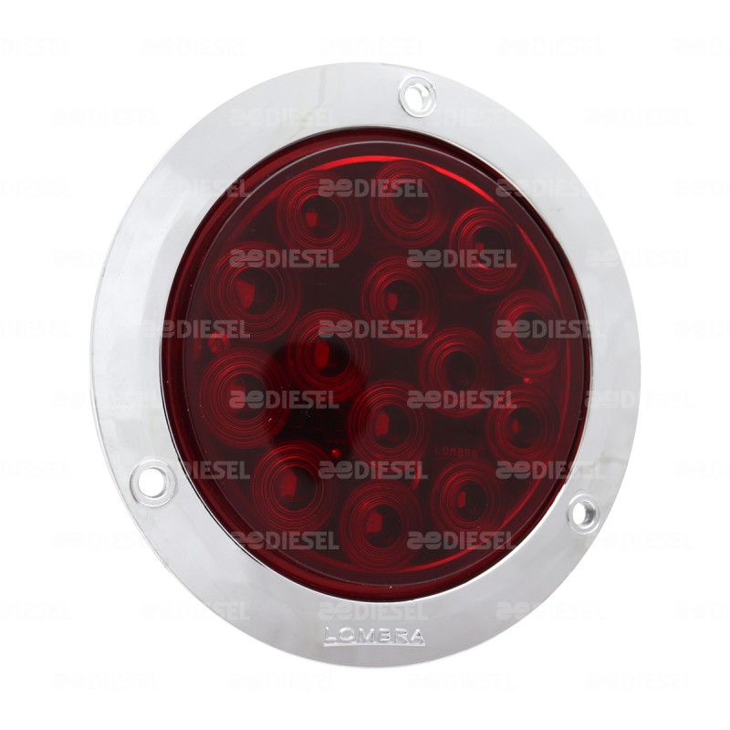 PLAFÓN 12V 14LED ROJO BRIDA FIJO B/ABS