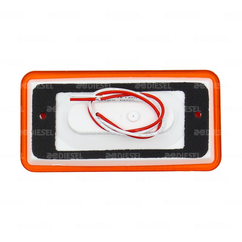PLAFÓN 12V 5 LED ÁMBAR VISERA P/INTERN
