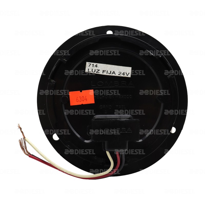 PLAFÓN 24V 10 LED ROJO 4" BRIDA NG C/C