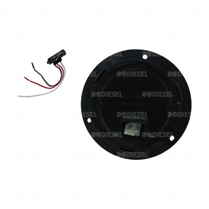 PLAFÓN 12V 10 LED ROJO 4" BRIDA NG C/DE