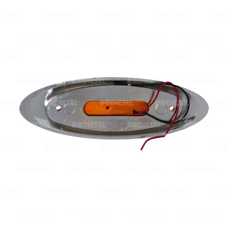 PLAFÓN 12V 5LED ÁMBAR SALMÓN C/B CR