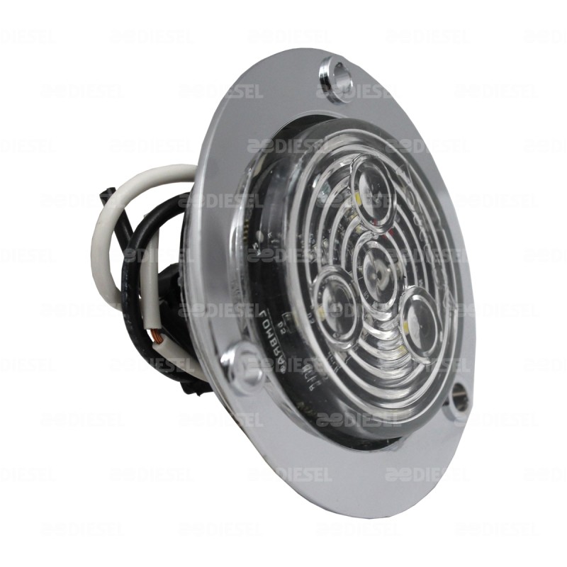 PLAFÓN 12V 3LED CRISTAL 2" REDON B/C