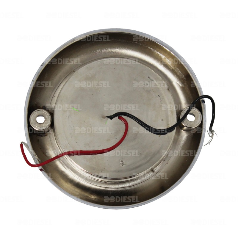 PLAFÓN 12V 2 1/2" 3 LEDS ÁMBAR CIRCULAR CROMADO