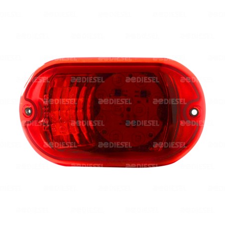 PLAFÓN 12V/24V LED CURVO ROJO ALEGRO