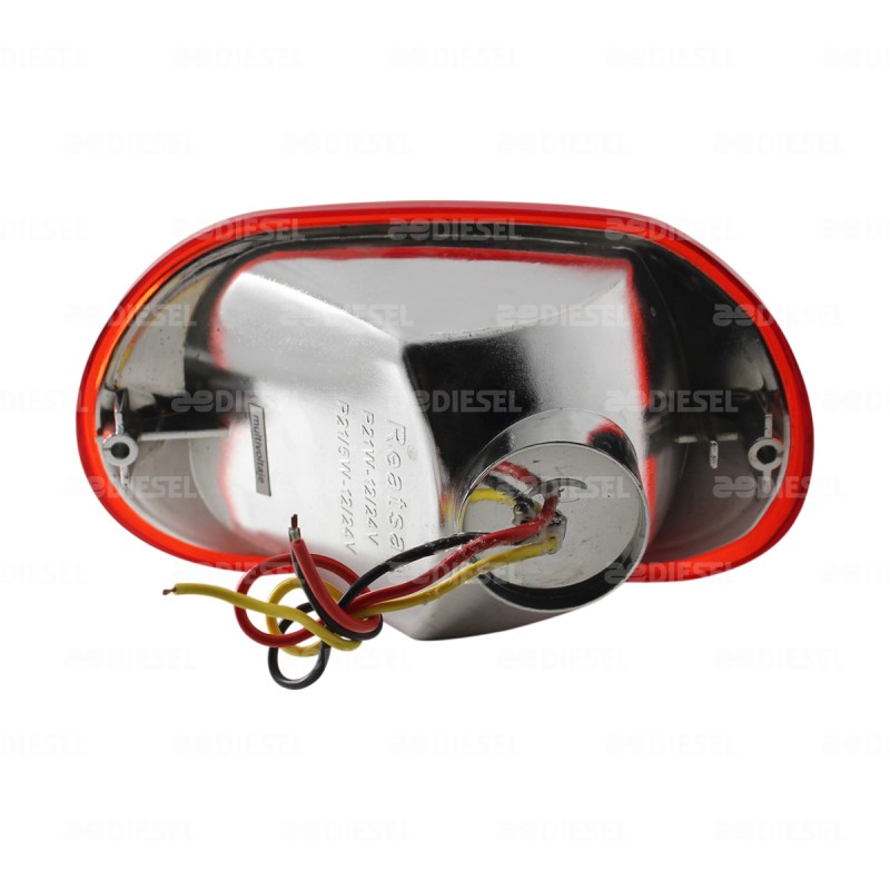 PLAFÓN 12V/24V LED CURVO ROJO ALEGRO