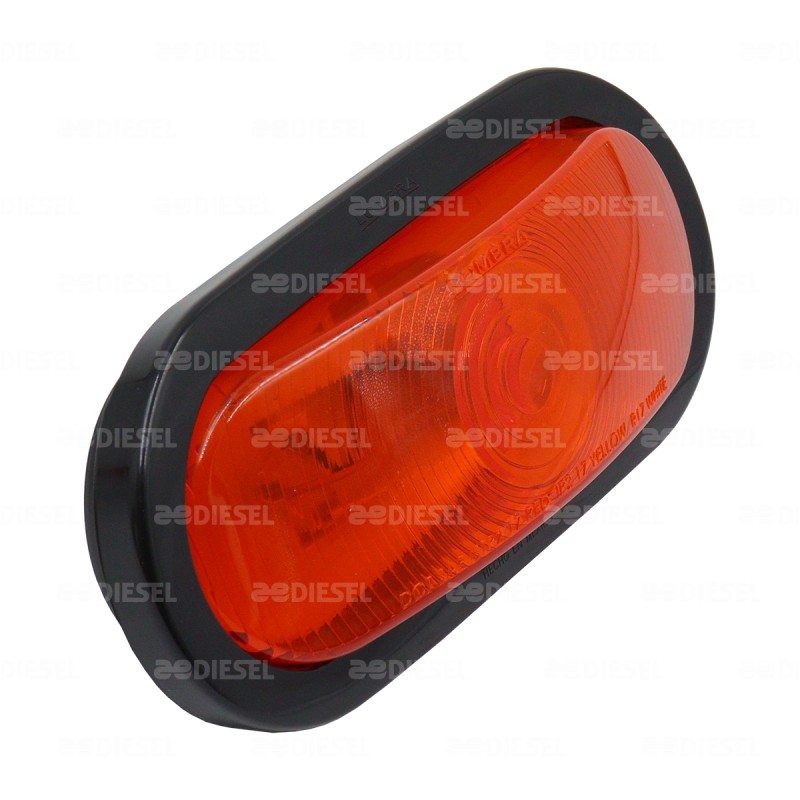PLAFÓN ÁMBAR 6" OVALADO 6002 C/C