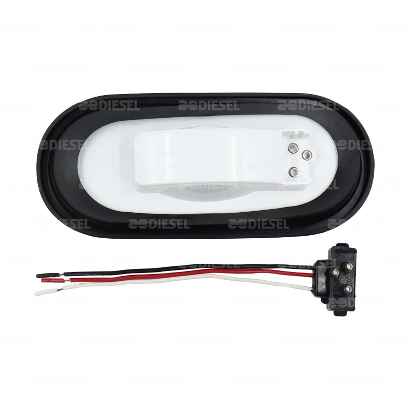 PLAFÓN ÁMBAR 6" OVALADO 6002 C/C