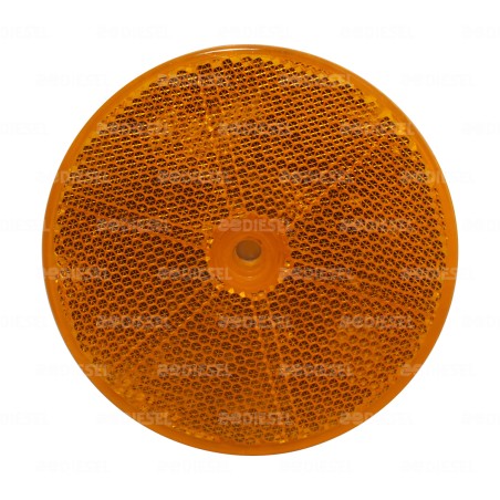 REFLEJANTE ÁMBAR 3"1/4 82MM CON BARRENO